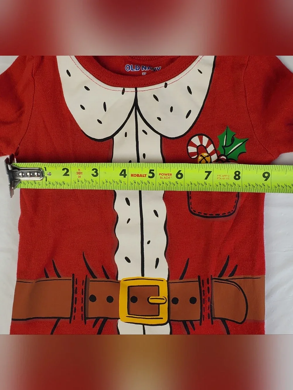 Old Navy Kids Toddler Santa Matching Christmas Snug-Fit Pajamas - Size 3T - EUC